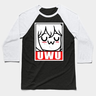 Funny Kawaii Uwu Meme Gift For Kids Baseball T-Shirt